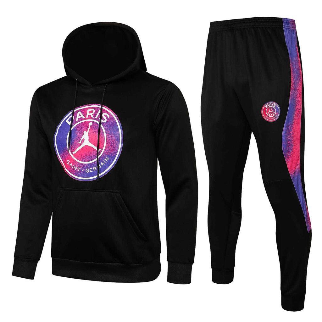 Conjunto Inverno PSG Preto Jordan - Com Capuz
