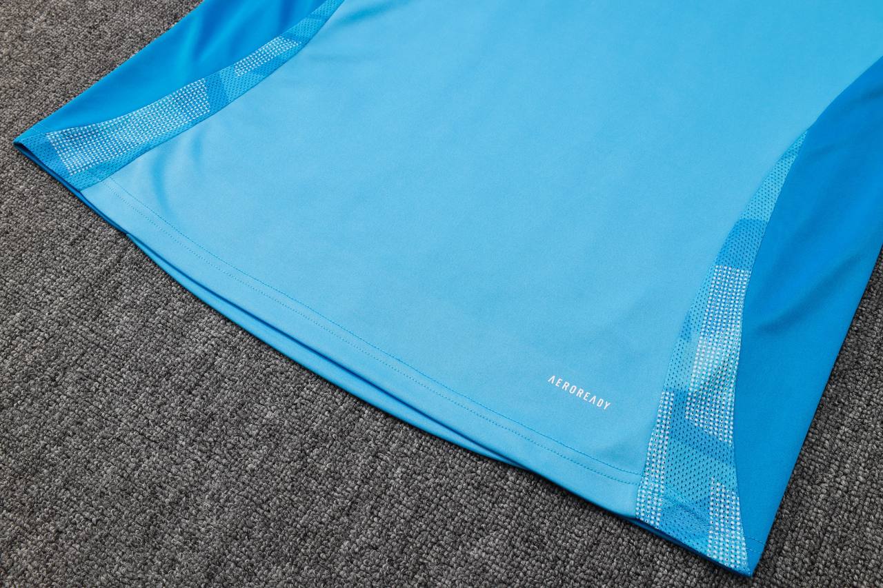 Conjunto Inverno do Flamengo Adidas - Azul Claro