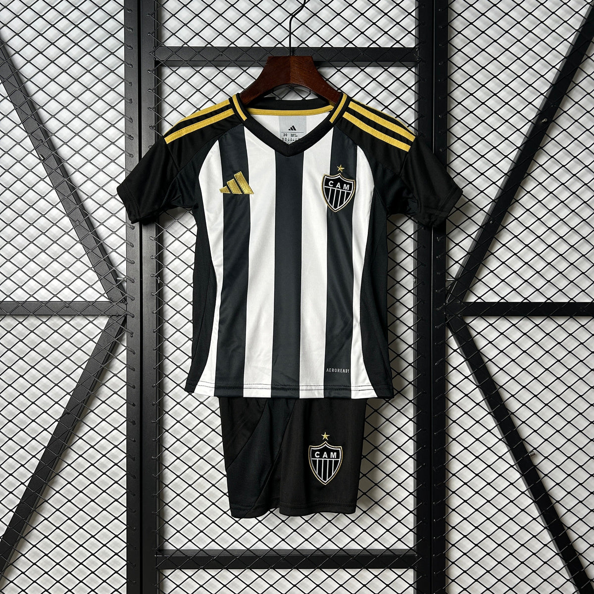 Conjunto Infantil Atlético Mineiro I 25/26 - Preto e Branco