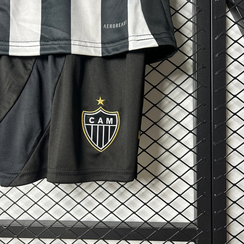 Conjunto Infantil Atlético Mineiro I 25/26 - Preto e Branco