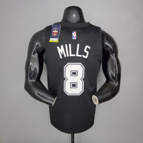 Camisa NBA San Antonio Spurs #8 Mills - City Edition Black