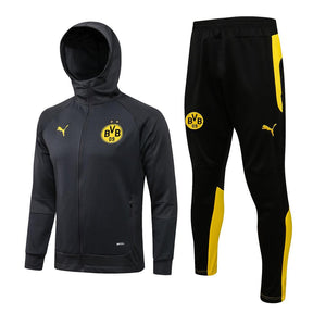 Conjunto Inverno Borussia Dortmund Cinza Puma - Com Capuz