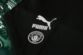 Conjunto Inverno Manchester City Preta e Verde Puma - Com Fecho